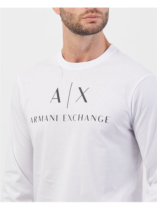 Maglia a manica lunga Armani in cotone girocollo ARMANI EXCHANGE | 8NZTCH-Z8H4Z1100